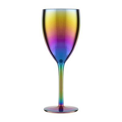 Set of 4 Oil Slick Wine Glasses SO'HOME