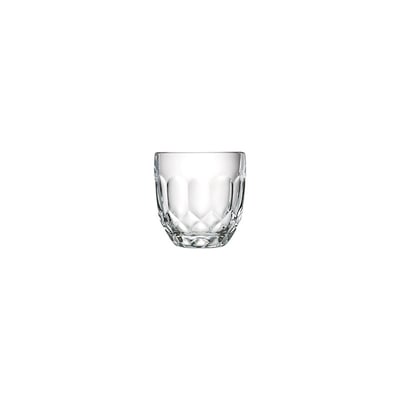 Lot de 6 verres à eau facettes, TROQUET LA ROCHERE