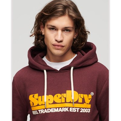 Sweat à capuche à logo Retro Font années 70 SUPERDRY