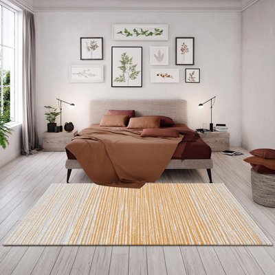 Tapis salon et chambre tissé motif faux uni BELLA 7 UN AMOUR DE TAPIS
