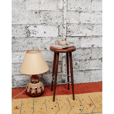 Tabouret haut en bois Axel N°88 - Bon état DEBONGOUT