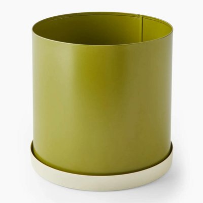 Pot rond bicolore, 22x20cm taille M, en métal MONOPRIX