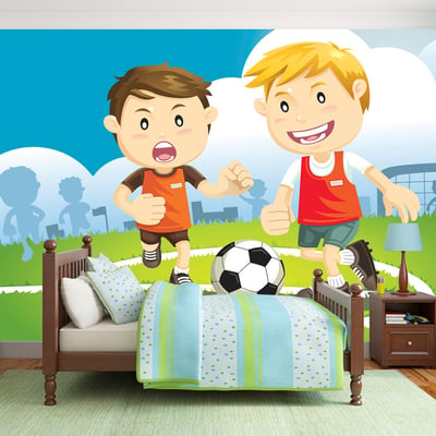 Papier peint intissé panoramique Pour enfants Champions team EDEN