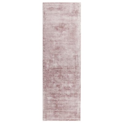 Distressed Hand Woven Viscose Runner Rug - 240x66cm SO'HOME