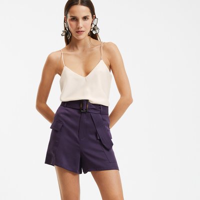 Débardeur col V en satin, à fines bretelles LA REDOUTE COLLECTIONS