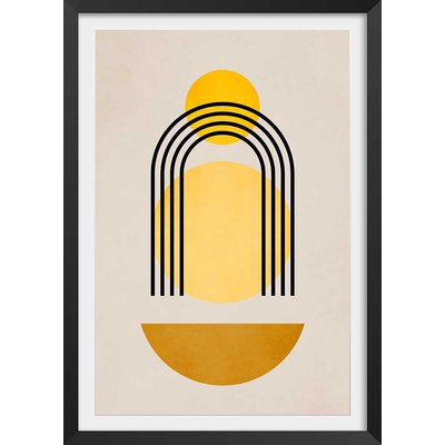 Affiche dessin abstrait ""Bauhaus n°5"" HEXOA