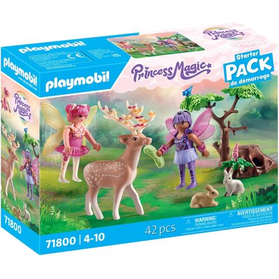 Duo de fées avec animaux de la forêt enchantée PLAYMOBIL