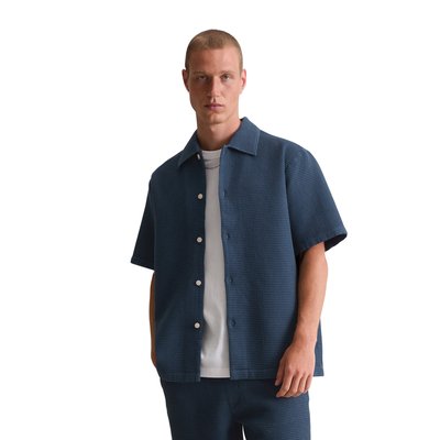 Chemise à manches courtes regular avec une structure gaufrée marquante MARC O’POLO DENIM