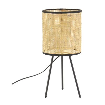 Lampe de chevet en métal et cannage AUBRY GASPARD