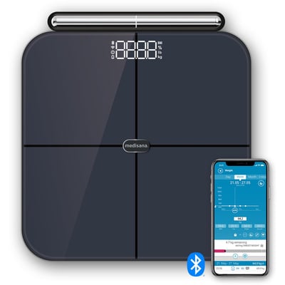 Pèse personne connecté BS 850 analyse corporelle - 8 électrodes MEDISANA