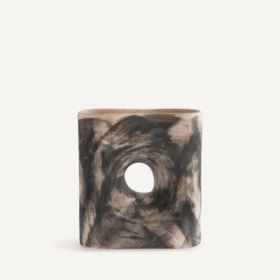 Vase-sculpture en faïence mate H22,5 cm, Lixa AM.PM