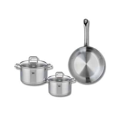 Batterie 1 poêle 28cm + 2 faitouts 16/20cm PROFI CITRIN ELO