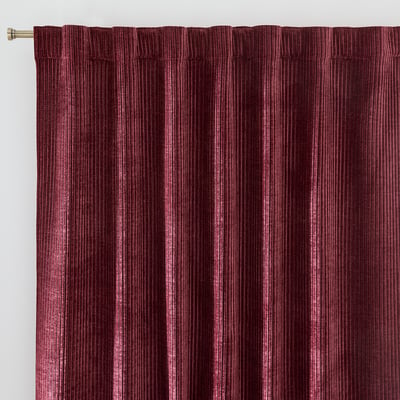 Carly Corduroy Curtain with Concealed Tab Top LA REDOUTE INTERIEURS