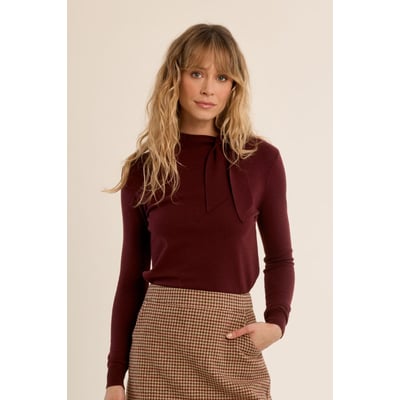 Pull en maille fine, détail nœud MOLLY BRACKEN