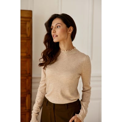 Pull col rond uni SOLFE LA PETITE ETOILE