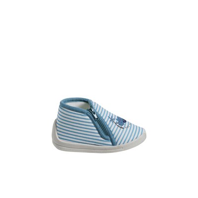 Chaussons zippés en toile VERTBAUDET