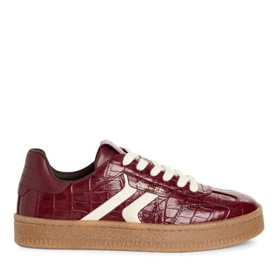 Baskets en cuir, semelle coloris miel TAMARIS