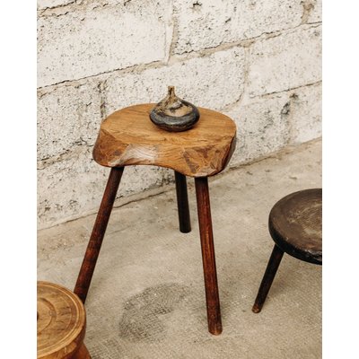 Tabouret brutaliste Regis N°410 - Bon état DEBONGOUT