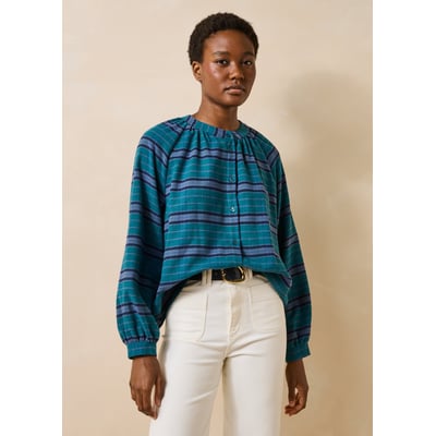 Chemise ample à rayures manches longues LA FEE MARABOUTEE
