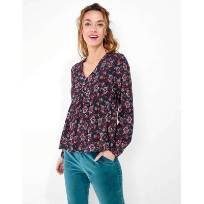 Blouse fluide evasée imprimée AMRITA LA FIANCÉE