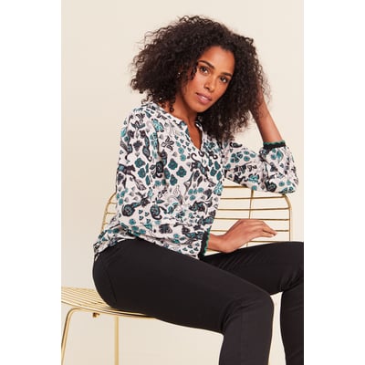 Blouse col tunisien manches longues BREAL