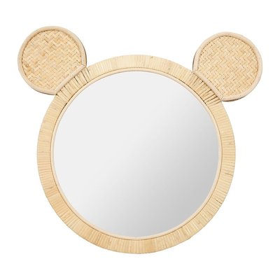 Miroir rotin souris DECORATIE