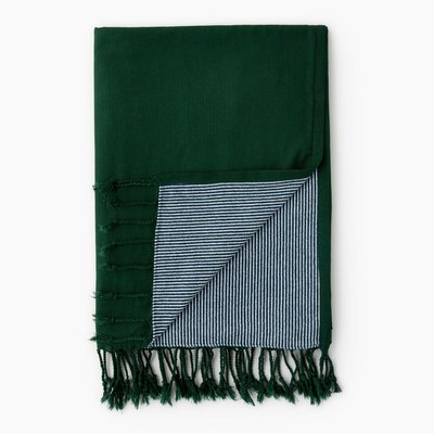 Fouta doublée rayée éponge, 100x180cm, 100% coton MONOPRIX