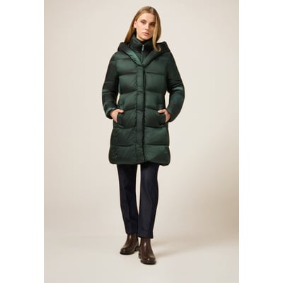 Veste matelassée longue avec capuche OLTRE