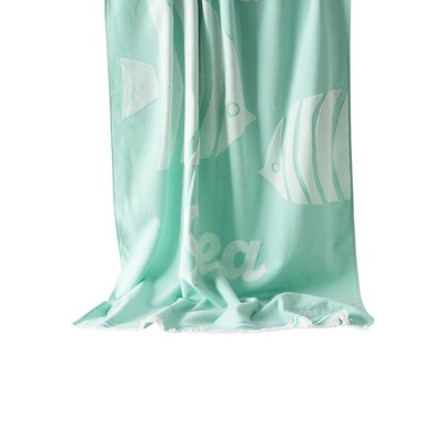 Fouta coton SEA 2 CARRE BLANC