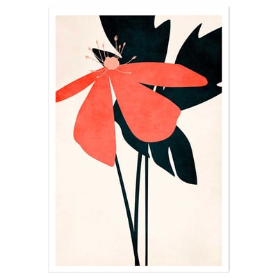 Affiche Coeur de fleurs HEXOA