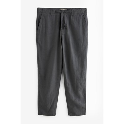 Pantalon en lin et viscose cordon de serrage NEXT
