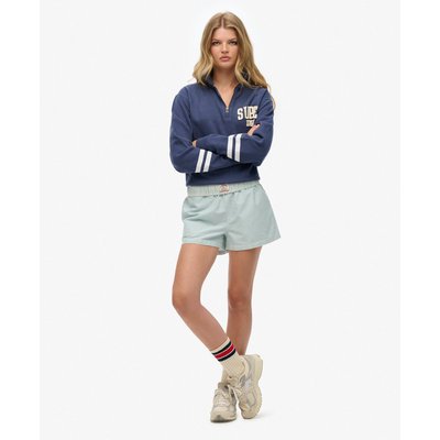 Short élastiqué à rayures en coton biologique SUPERDRY
