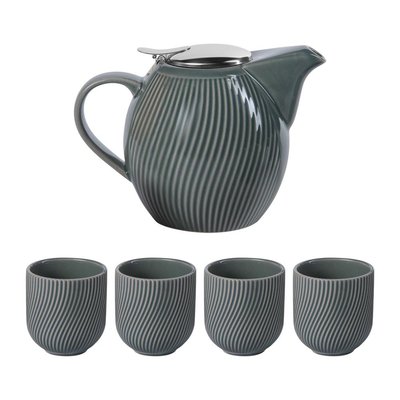 Coffret théière     0,9L et 4 gobelets-MAO TABLE PASSION