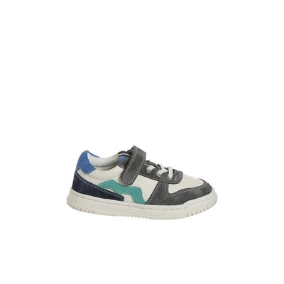 Basket cuir lacets élastiqués et scratchées enfant collection maternelle VERTBAUDET