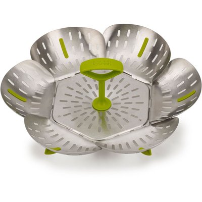 Panier vapeur Bloom Steel pliable en inox vert JOSEPH JOSEPH