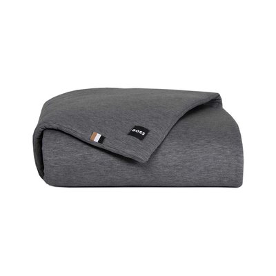 Chemin de lit en coton modal gris, BOSS SENSE BOSS HOME