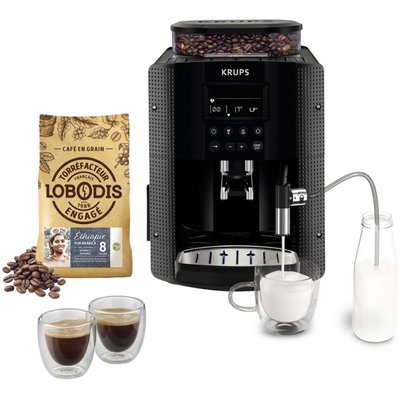 Expresso Broyeur pack EA8168F2 + 500g café en grains KRUPS