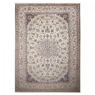 Authentique tapis d'Orient noué main en laine et soie NAIN UN AMOUR DE TAPIS