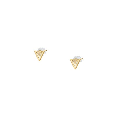 Puces en or 375 et oxyde de zirconium CLEOR