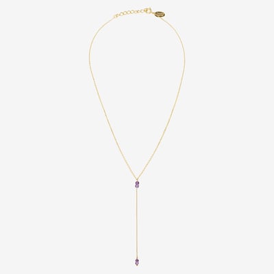 Collier cravate longue venus amethyste CAROLINE NAJMAN