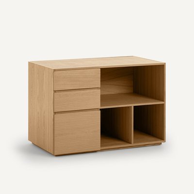 Working Double Oak Veneer Cabinet AM.PM