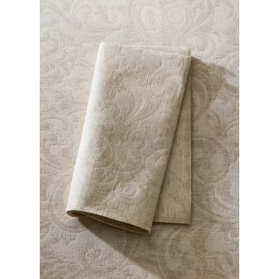 Serviettes de table enduites en coton jacquard avec finition overlock MANGO HOME
