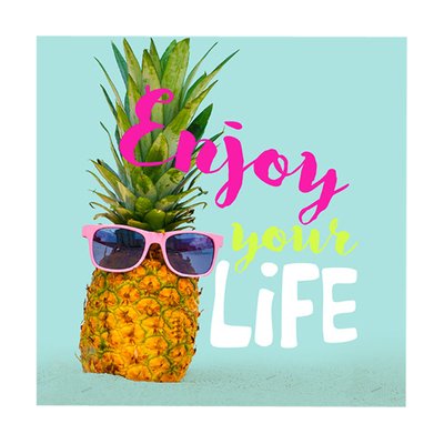 Lot de 20 serviettes papier enjoy ananas DOUCEUR D'INTÉRIEUR