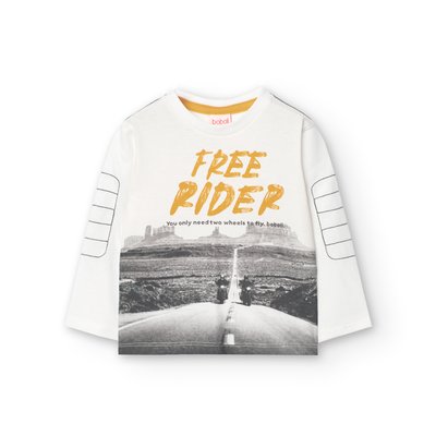 T-shirt en coton avec dessin devant BOBOLI