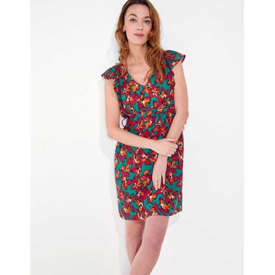 Robe courte volants gaze de coton ORUDA LA FIANCÉE