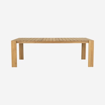 Table rectangulaire de jardin en teck massif CALVIA HABITAT