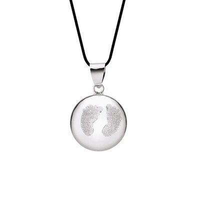 Bola de grossesse - Babyfeet Diamant - Rhodium CACHE COEUR