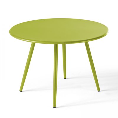 Table basse de jardin ronde 50cm acier thermolaqué, PALAVAS OVIALA