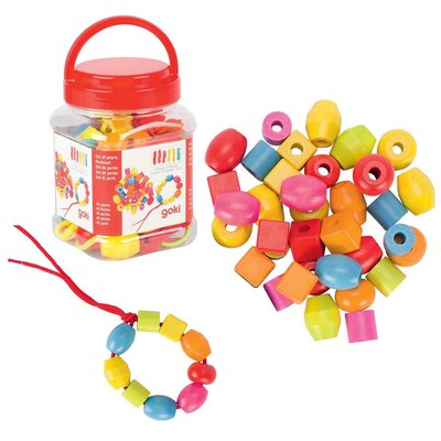 Set de 45 perles en bois GOKI