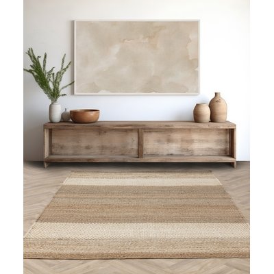 Ombre Stripe Jute Rug SO'HOME